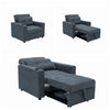 Sofa Bed Single Chair Armchair Sleeper USB Port Cup Holder Chair Chaise Pull Out