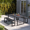 Industrial Dining Table Set wIth 2/4 Chairs Bench Seat Dining Kitchen Furniture