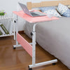 Adjustable Movable Over Bed Tray Bedside Laptop Computer Desk Table Trolley Sofa
