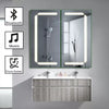 Illuminated LED Bathroom Mirror Cabinet Demister/Sensor/Bluetooth/Clock IP44
