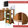 Computer Desk Study Table Writing Shelves Home Office Wooden Workstation Laptop
