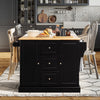Rolling Kitchen Island Cart Utility Trolley Cart Kitchen Countersw/Hidden Wheels