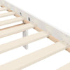 Bed Frame with Headboard White 120x200 Solid Wood H6S9