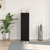 Black Oak Shoe Cabinet - 29.5 x 35 x 100.5 cm - Made of Engineered Wood