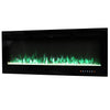 50" Electric LED Fireplace Wall Inset Fire Wall Mounted Heater Digital 9 Colours