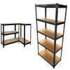 5 Tier Metal Storage Shelving Shelves Racking Unit Tools Garage Garden Shop Shed