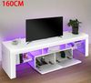 LED TV Cabinet Modern Front Side Hight Gloss TV Stand With RGB Ambient Lights