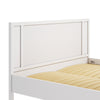 6.8FT Wooden Bed Frame White 208cm King Size Solid Wood Pine Bed Frame w/Slatted