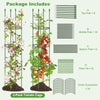 2 Pack Garden Trellis Height Adjustable Tomato Cage Tall Plant Support Stands