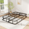 Heavy-duty Metal Mattress Foundation Double Size Bed Frame-Black