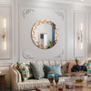 60cm Wall Mirror Round Accent Mirror Bedroom Bathroom Wall Hanging Decorative
