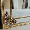 Mirror Extra Large Full Length Wall Vintage Antique Gold Crested Leaner 183x91cm