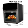 10L Air Fryer Digital Kitchen Oven Oil Frying Cooker Free Low Fat Healthy UK