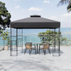 XL Large Outdoor Garden Gazebo Double Roof Marquee Party Tent Canopy Metal Frame