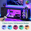 ☀️LED TV Stand for 55/60/65 Inch TVs Gaming Entertainment Center with Cabinet