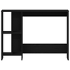 Black Oak Desk - 102.5x35x75 cm Made from Engineered Wood