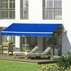 Garden Patio Manual Awning Canopy Sun Shade Shelter Retractable 2/2.5/3/3.5/4M