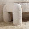 Upholstered Ottoman Storage Bench Sherpa Fabric End of Bed Stool Entryway Bench