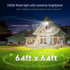 10X 150W LED Floodlight Spot Light Security Flood Light Outdoor Garden Lamps UK