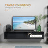 Floating TV Unit Stand Wall Mounted Television Media Cabinet Storage Cupboard