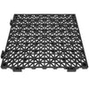 Interlocking Drainage Floor Mat 12" x 12" PVC Non-Slip Floor Tiles 12 Pack
