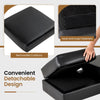 Upholstered Reception Bench Conference Room Chairs-Black