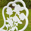 White Bistro Set Outdoor Patio Garden Furniture Table and 2 Chairs Metal