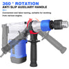 Electric Rotary Hammer Drill 2500W Demolition SDS Plus Bit Sets Chisel Breaker