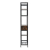 Vertical Bookcase Bookshelf Ladder Shelf Display Storage Rack Shelf w/ 2 Drawers