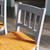 Solid Pine Wood Bar Dining Table and 2 Chairs Set Breakfast Kitchen Bistro Table