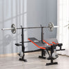 Multi-Function Adjustable Weight Training Bench Fitness Gym Lifting 5.9ft Black