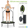 40" Mini Trampoline Foldable Fitness Trampolines with Height Adjustable Handle