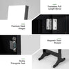 Freestanding Jewelry Mirror Cabinet Lockable Jewelry Armoire w/ 6 LED Lights