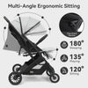 Lightweight Foldable Baby Stroller Pram Pushchair Travel Buggy With Raincover