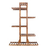 6 Tier Strong Flower Plant Pot Shelf Stand Display Garden Rack Step Style Wooden