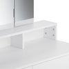 Dressing Table Makeup Desk with LED Light Mirror Drawer Stool Bedroom Vanity Set