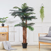 Large 180cm Faux Palm Tree Fake Artificial Green Plants Realistic Tree Garden UK