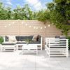 Lechnical 7 Piece Garden Set White Solid Wood Pine,Garden Set,Patio M5K8