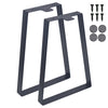 40cm Industrial Steel Table Legs Stand Feet for Table Trapezium Shape Frame 2pcs