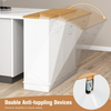 Tilt Out Trash Cabinet White Bin Holder with Drawers Storage Unit for Kitchen