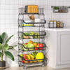 3/5/6 Tier Vegetable Fruit Trolley Cart Kitchen Rack Storage Basket Holder Shelf