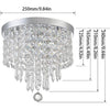 LED Ceiling Light Crystal Chandeliers lights Bedroom Kitchen Living Room Lamp