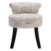 Upholstered Dressing Table Chair Vanity Seat Piano Stool Bedroom Makeup Chair