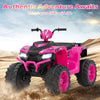 Kids Ride on Car 24V Soft Start Electric Vehicle with LED Lights-Pink