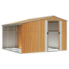 Garden Shed Brown 277x279x179 Galvanised Steel K7A8