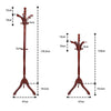 3-Level Height Adjustable Coat Rack Stand Hallway Bedroom Clothes Rail Hanger