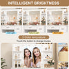 Dressing Table with LED Lights Mirror 7 Drawers Vanity Make up Desk Dresser Set