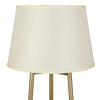 3-Tier Shelf Floor Lamp w/Shade Standing Light Open Shelves Storage Living Room