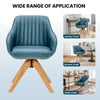 Modern Swivel Accent Chair Set of 2 Ergonomic Armchairs Home Writing Desk Chairs