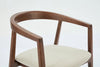Swyft Dining Chair 01 Walnut - Oatmeal Fabric - Set of 2 RRP £399